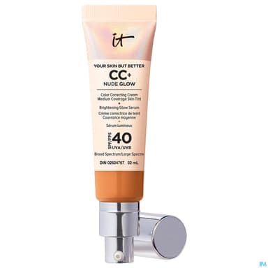 It Cosmetics Cc+ Cream Nude Glow Illuminatrice Spf40 Tan 32ml