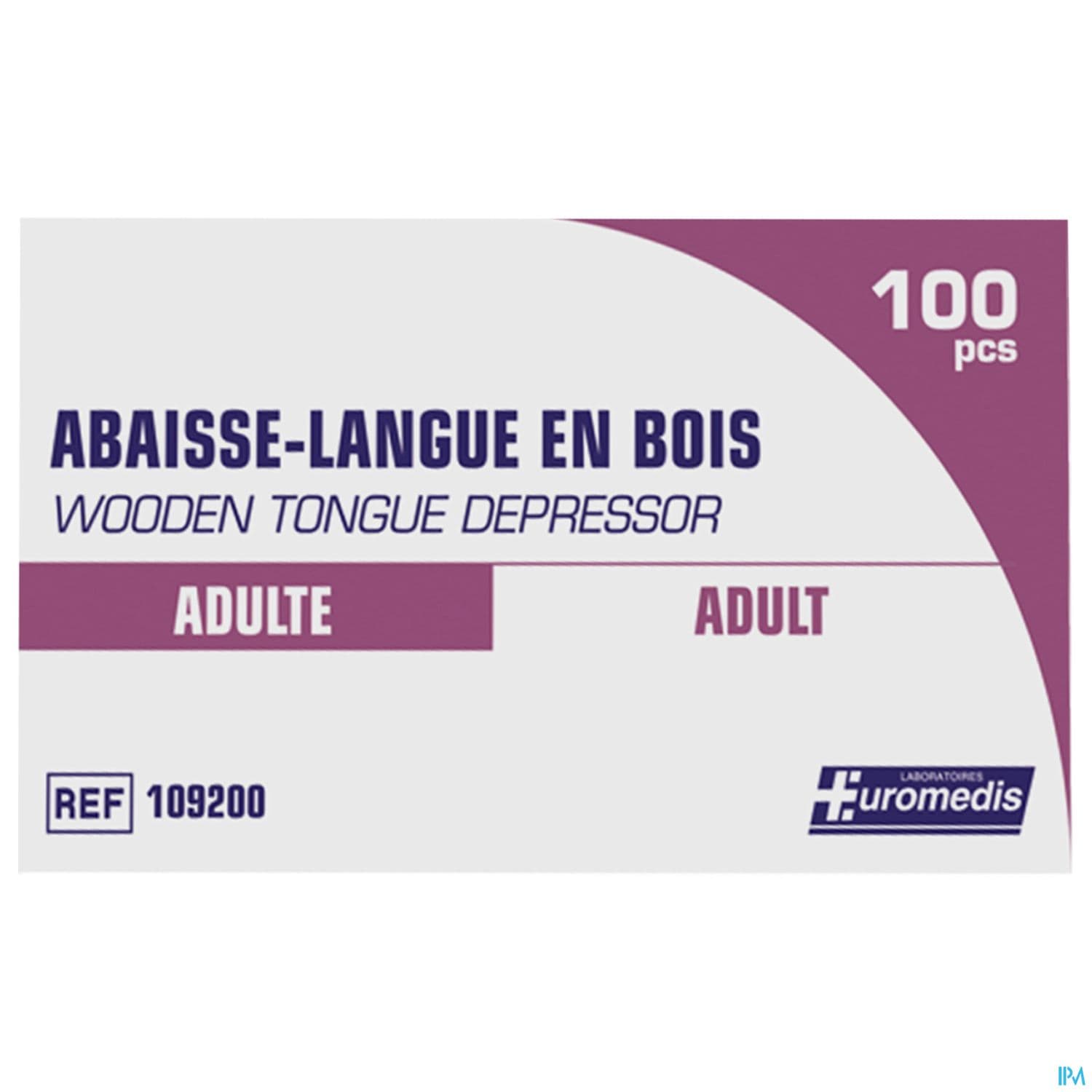 Euromedis Abaisse Langue Bois Adulte 100