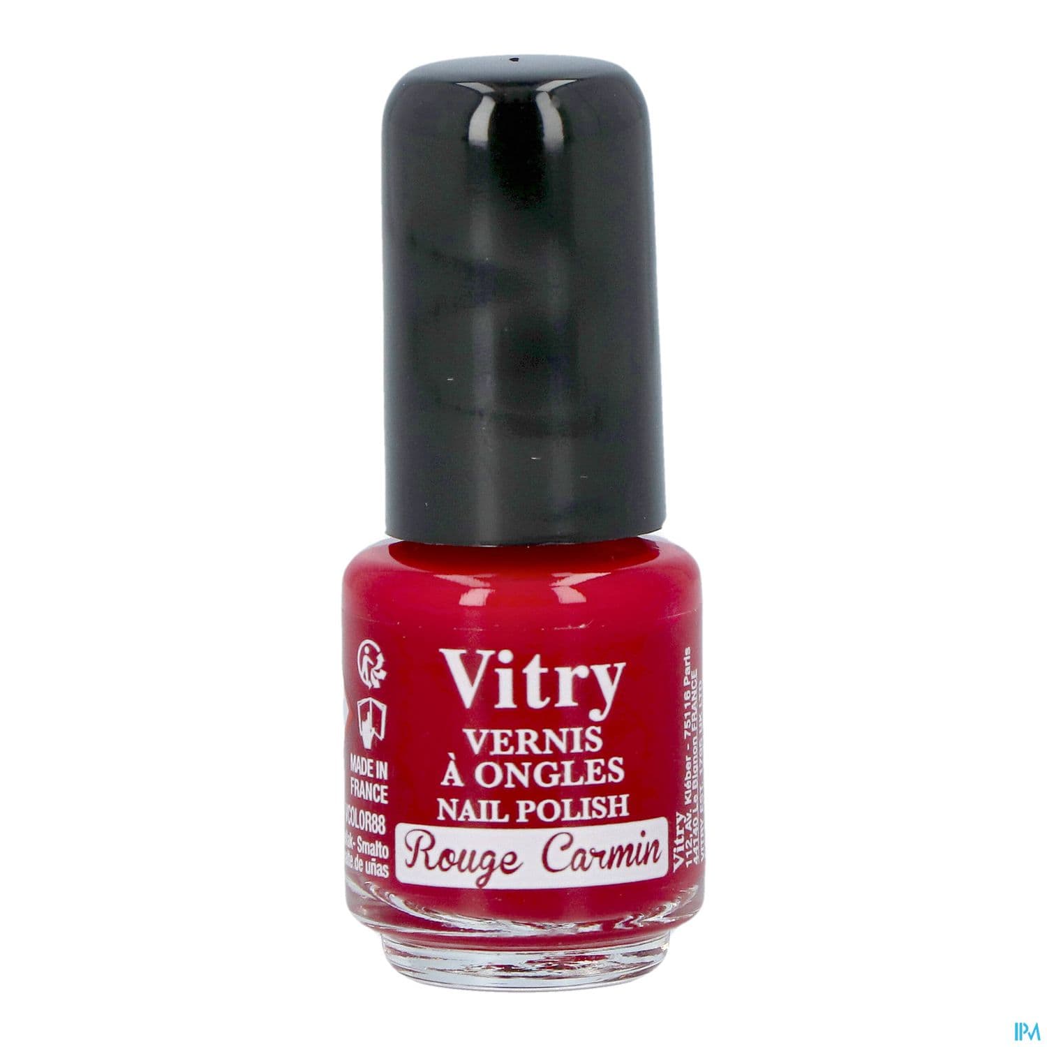 Vitry Vernis Ongles Rouge Carmin Mini 4ml