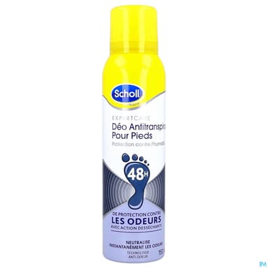 Scholl Deodorant Pieds Antitranspirant 48h 150ml