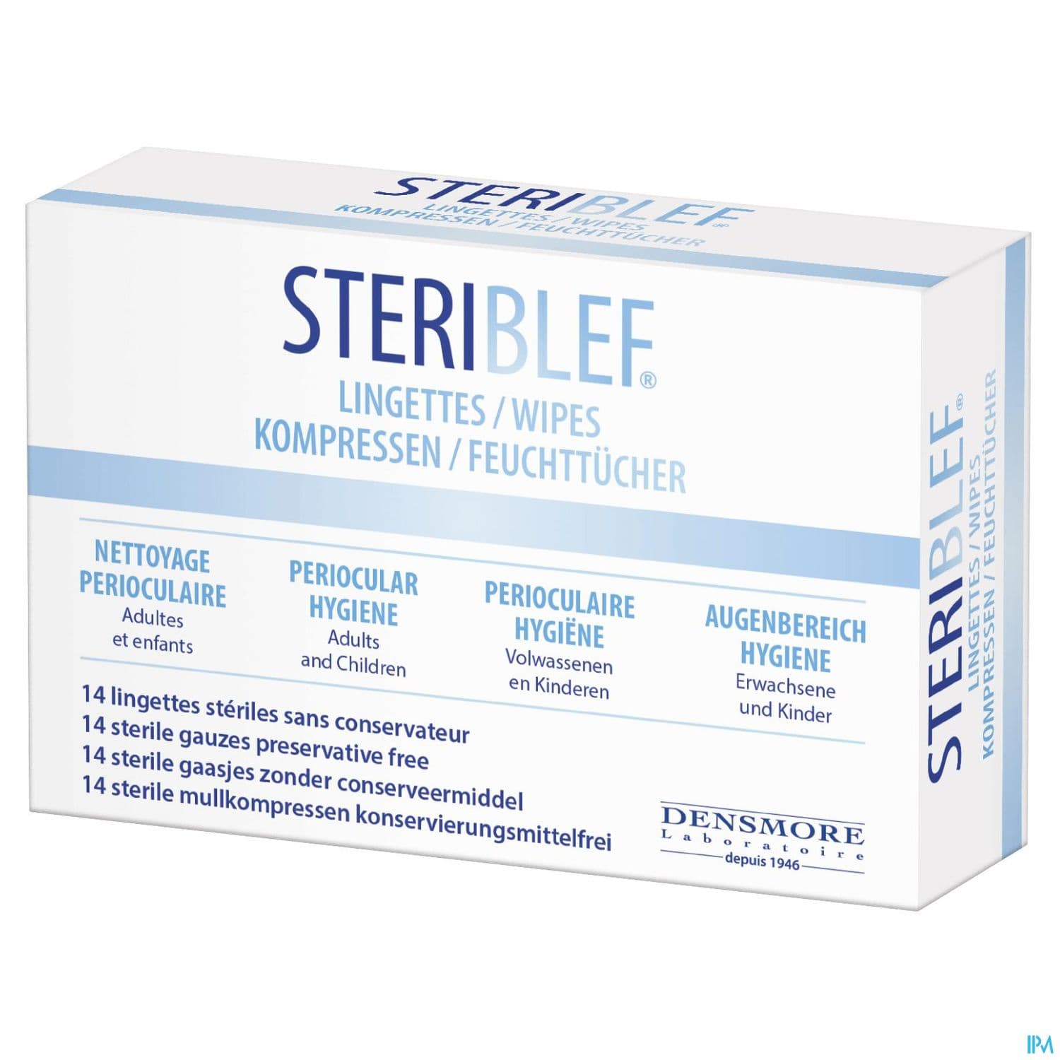 Densmore Steriblef Lingette Perioculaire 14