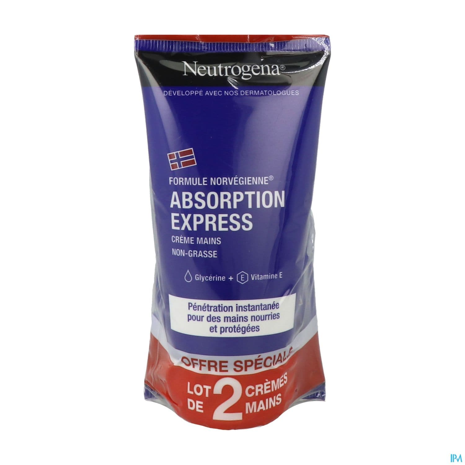 NEUTROGENA CR MAIN ABSORPTION 75X2 — Pharmacie porte de la villette