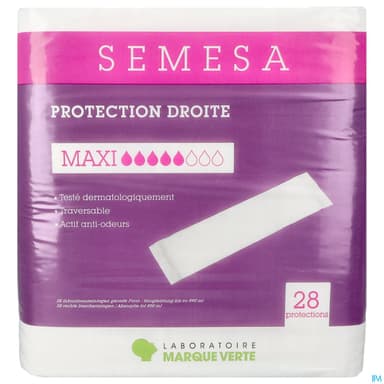 Marque Verte Semesa Protections Droites Traversables Maxi Sachet De 28
