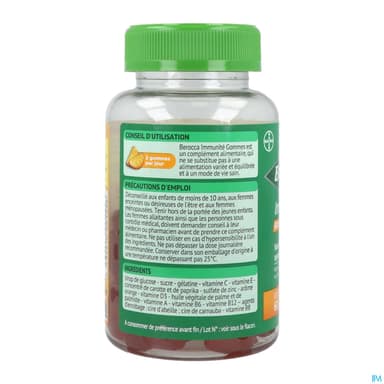 BEROCCA IMMUNITE ORANGE GOMME 60