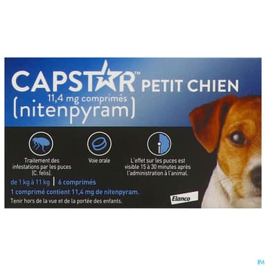 CAPSTAR PETIT CHIEN 11,4MG CPR 6
