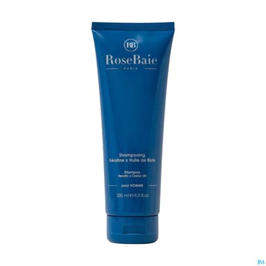 Rosebaie Paris Homme Shampooing Keratine X Huile De Ricin 250ml