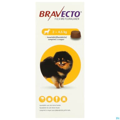 Bravecto Comprime A Croquer Chien 2/4kg5 1