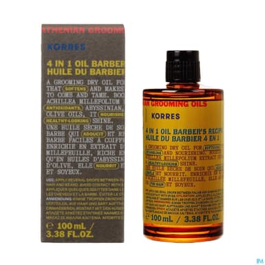 Korres Homme Huile 4en1 Du Barbier 100ml