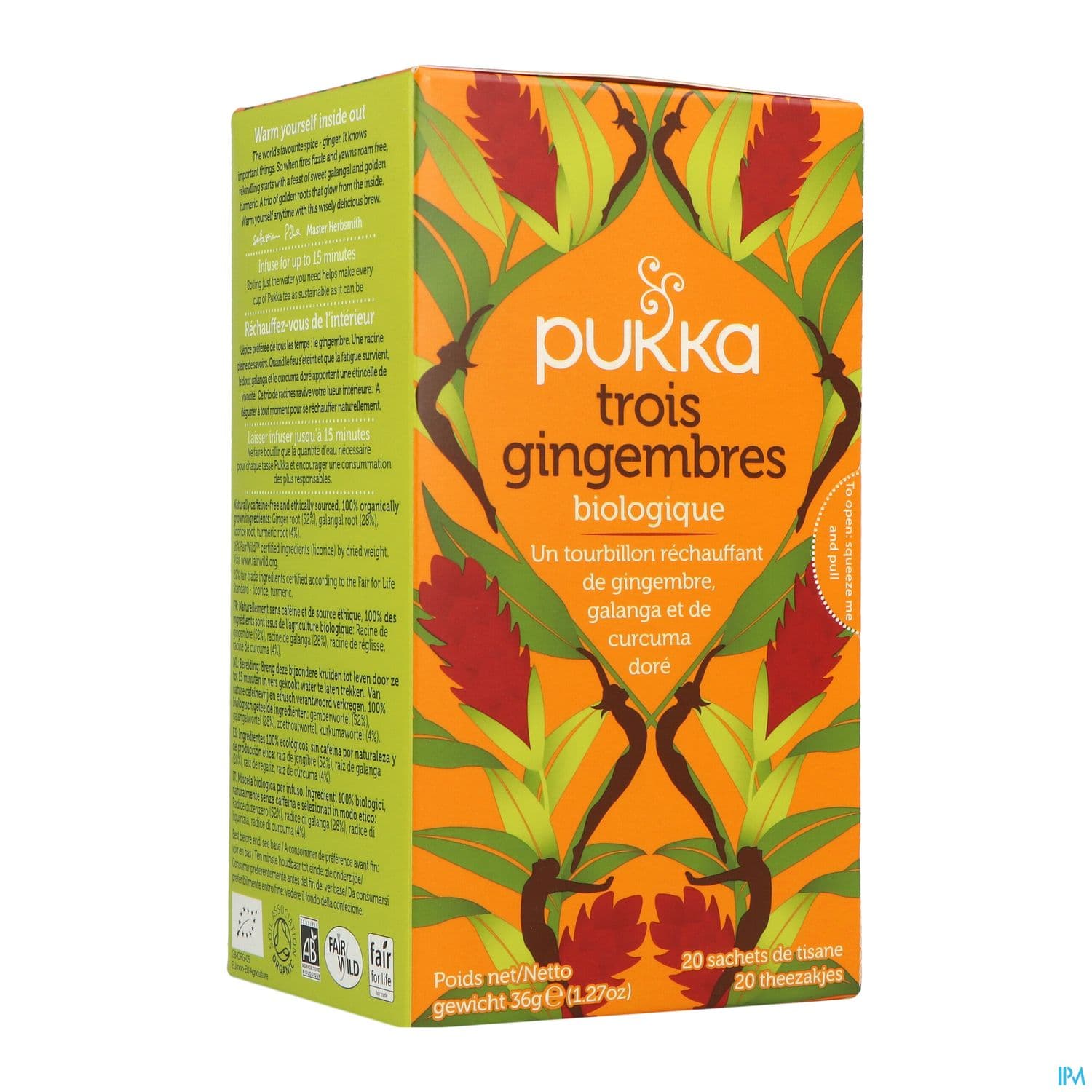 Pukka Infusion 3 Gingembres Bio Sachet 20