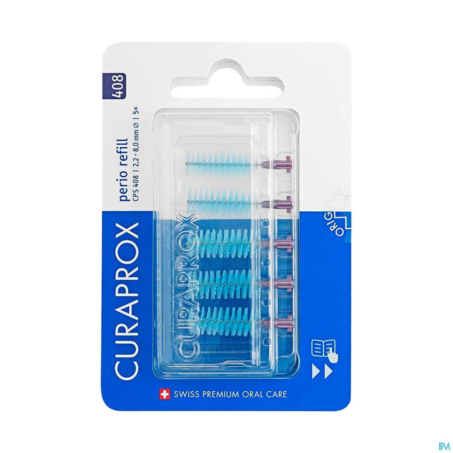 Curaprox Cps 408 Perio Recharge Brossette Interdentaire Violet 5