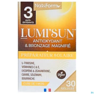 NAT&FORM LUMI'SUN PREP SOL GELU 30