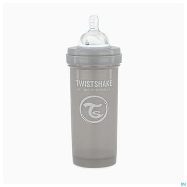 TWISTSHAKE BIB 260ML GRIS PAST 2M+