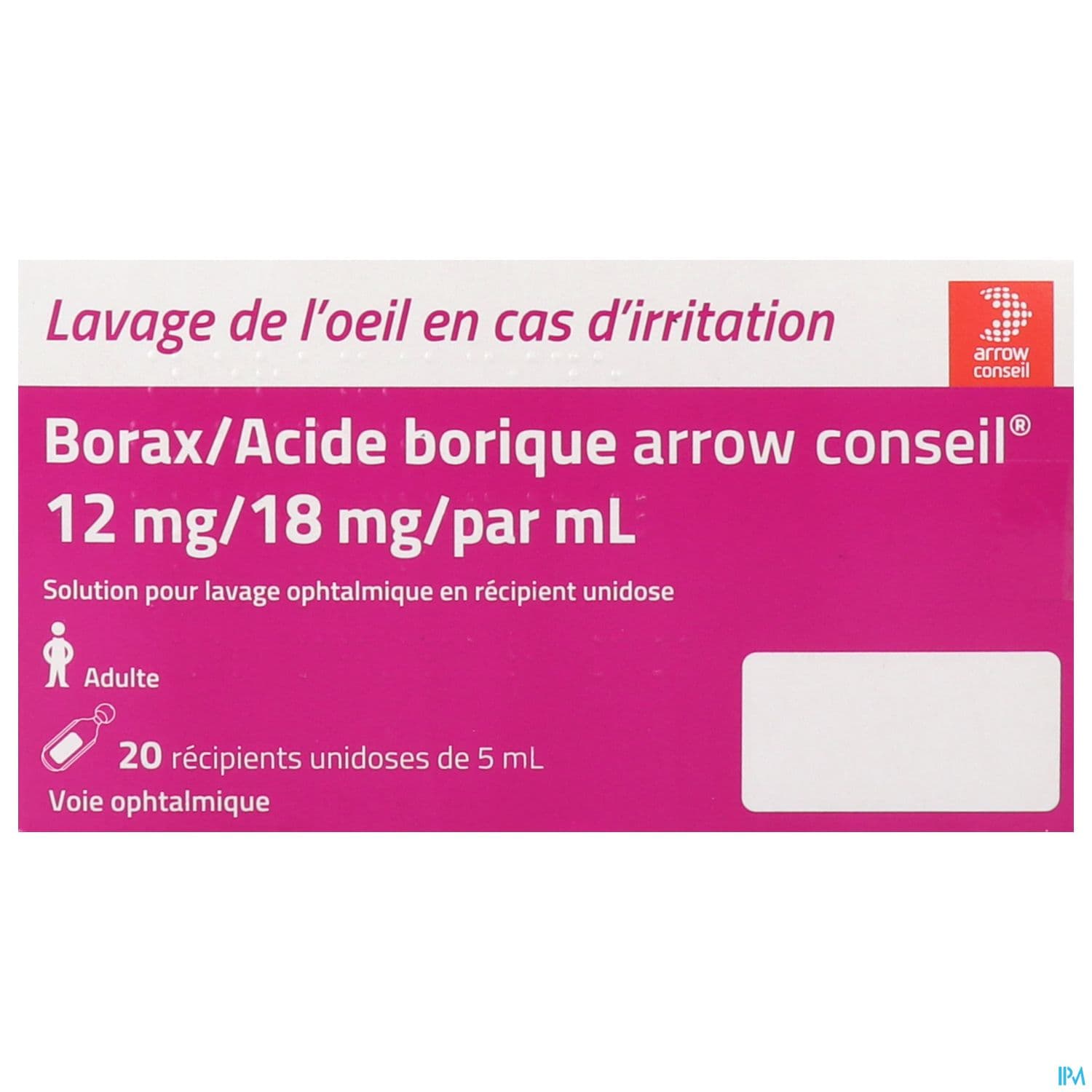 BORAX/AC.BORIQUE ARW CONS OPH5ML20