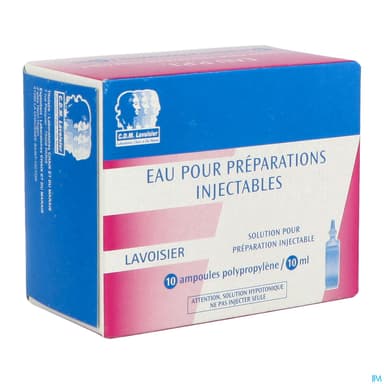 EAU PPI LAVOISIER AMP PP 10ML 10