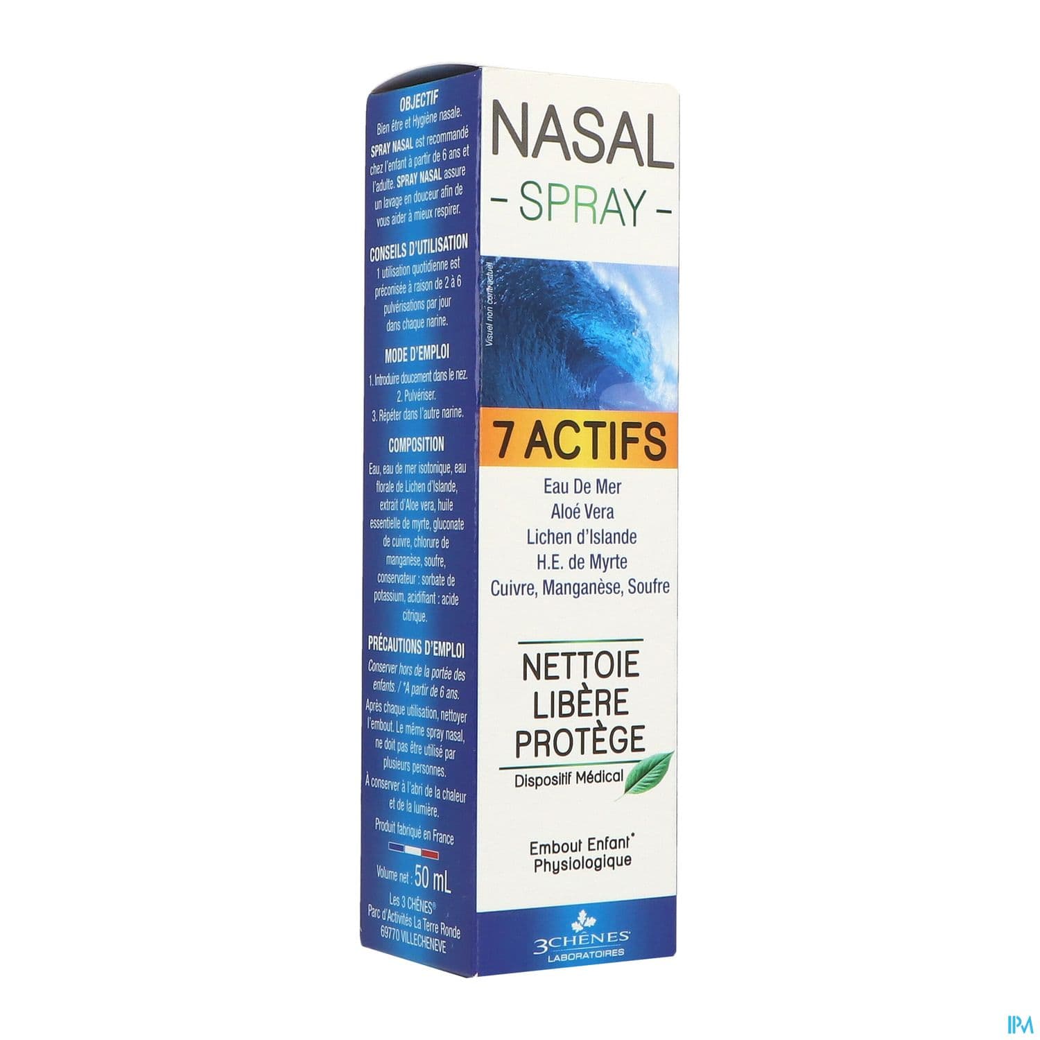 3 CHENES NASAL 7 ACTIFS SPR 50ML