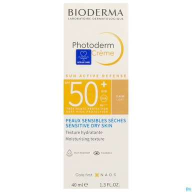 Bioderma Photoderm Creme Spf50+ Teinte Claire 40ml