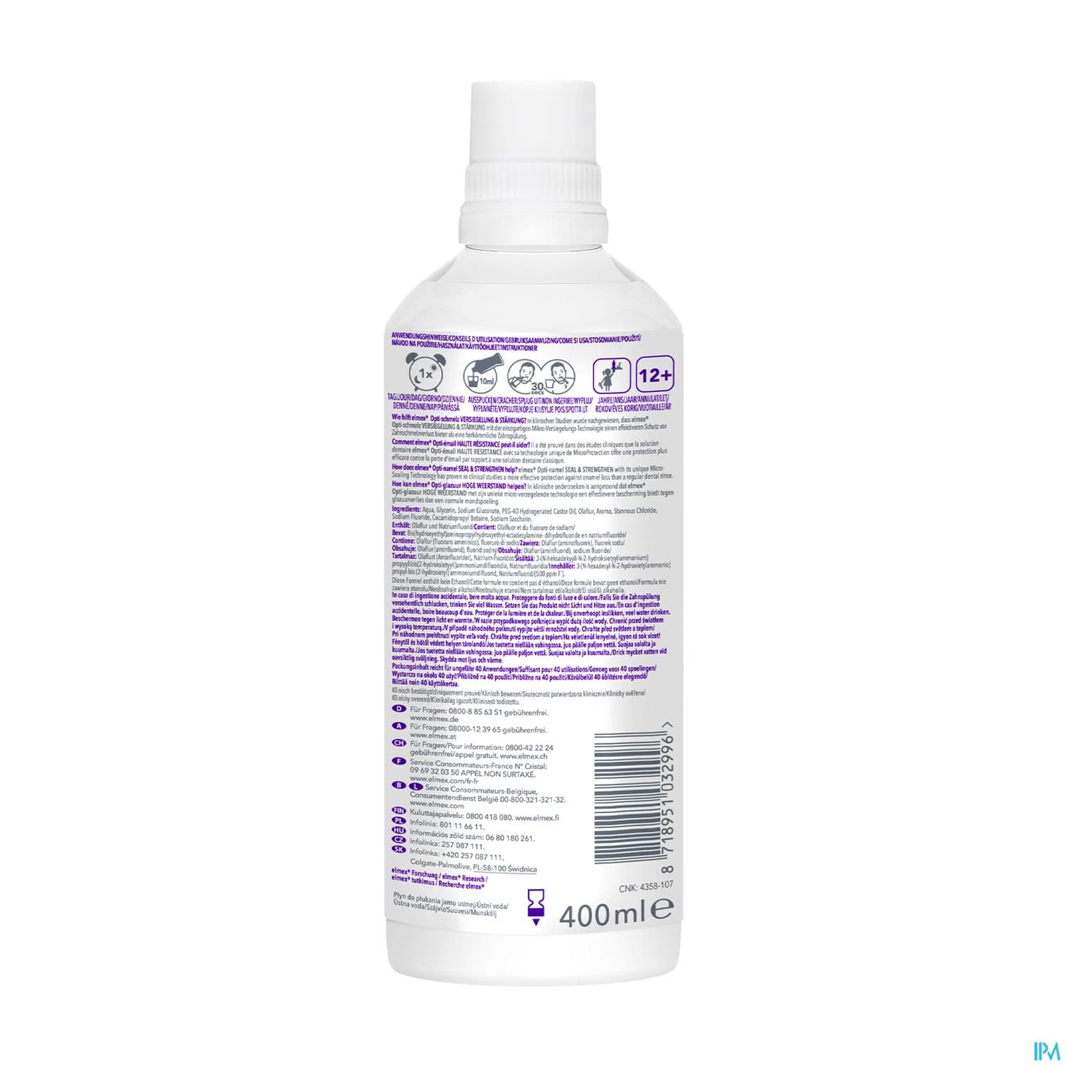 ELMEX B/BOUCH OPTI EMAIL 400ML