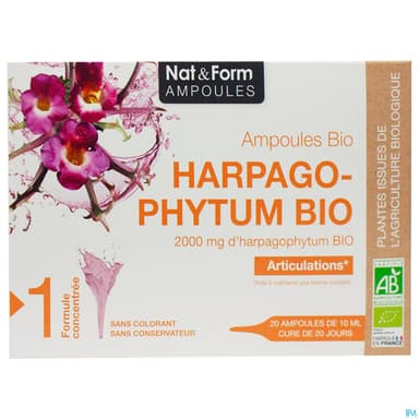 NAT&FORM AMP HARPAGOPHYT BIO10ML20