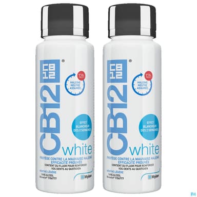 CB12 WHITE BAIN DE BOUCHE 250MLX2