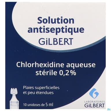 CHLORHEX AQU ST GILB 0,2% S A CUT 10UNID/5ML