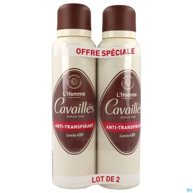 CAVAILLES DEO HOM 48H SPR 150MLX2