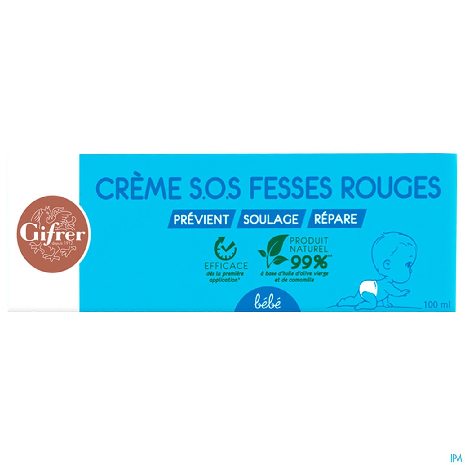 GIFRER CR SOS FESSE ROUGE 100ML