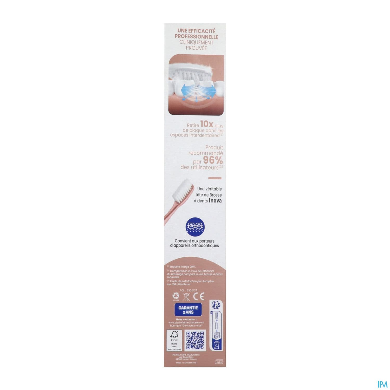 Inava Power Brosse A Dents Electrique Rose