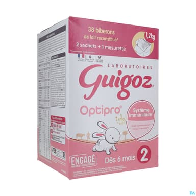 GUIGOZ LAIT OPTIPRO 2AGE PDR 1,2KG