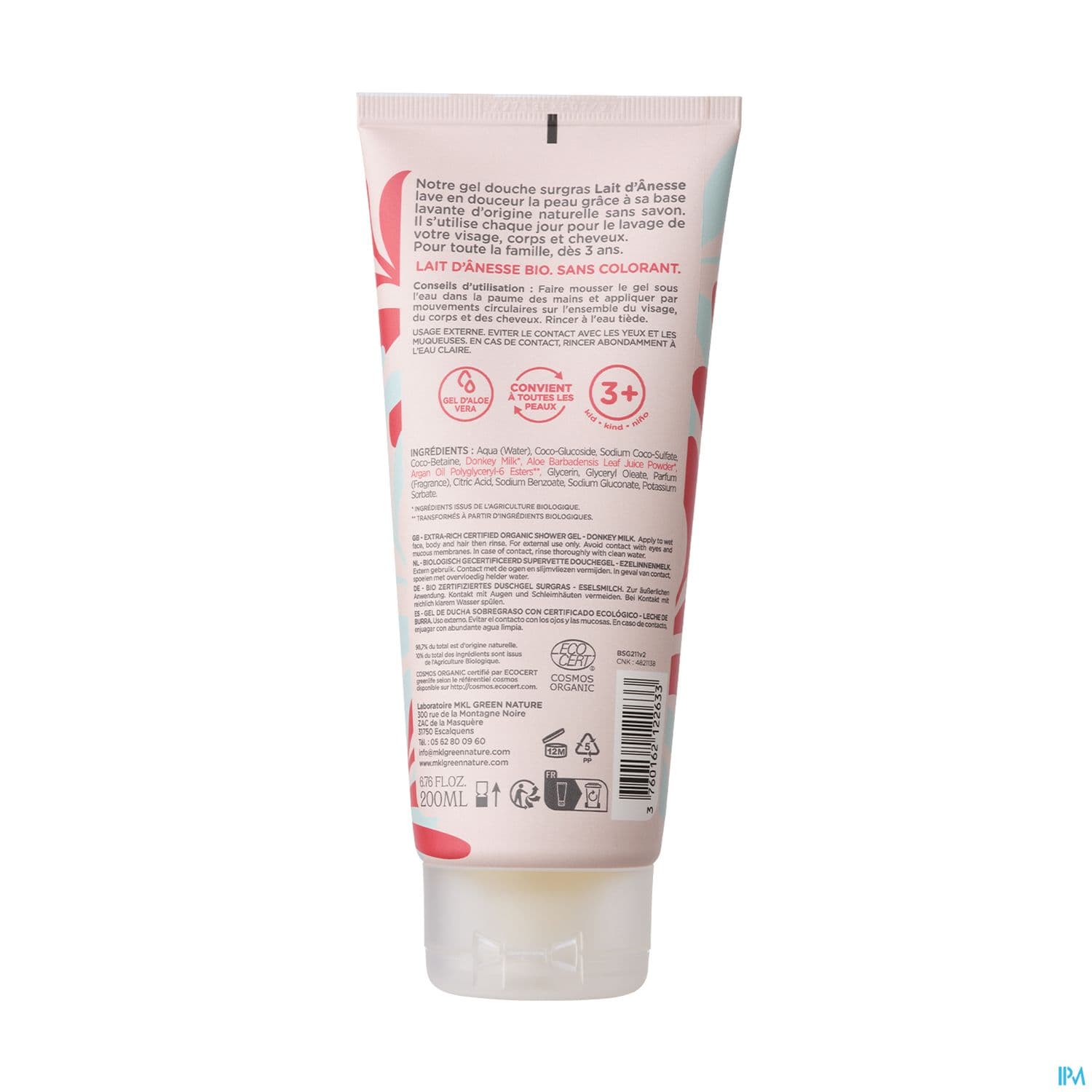 MKL GEL DCH LAIT ANES BIO 200ML