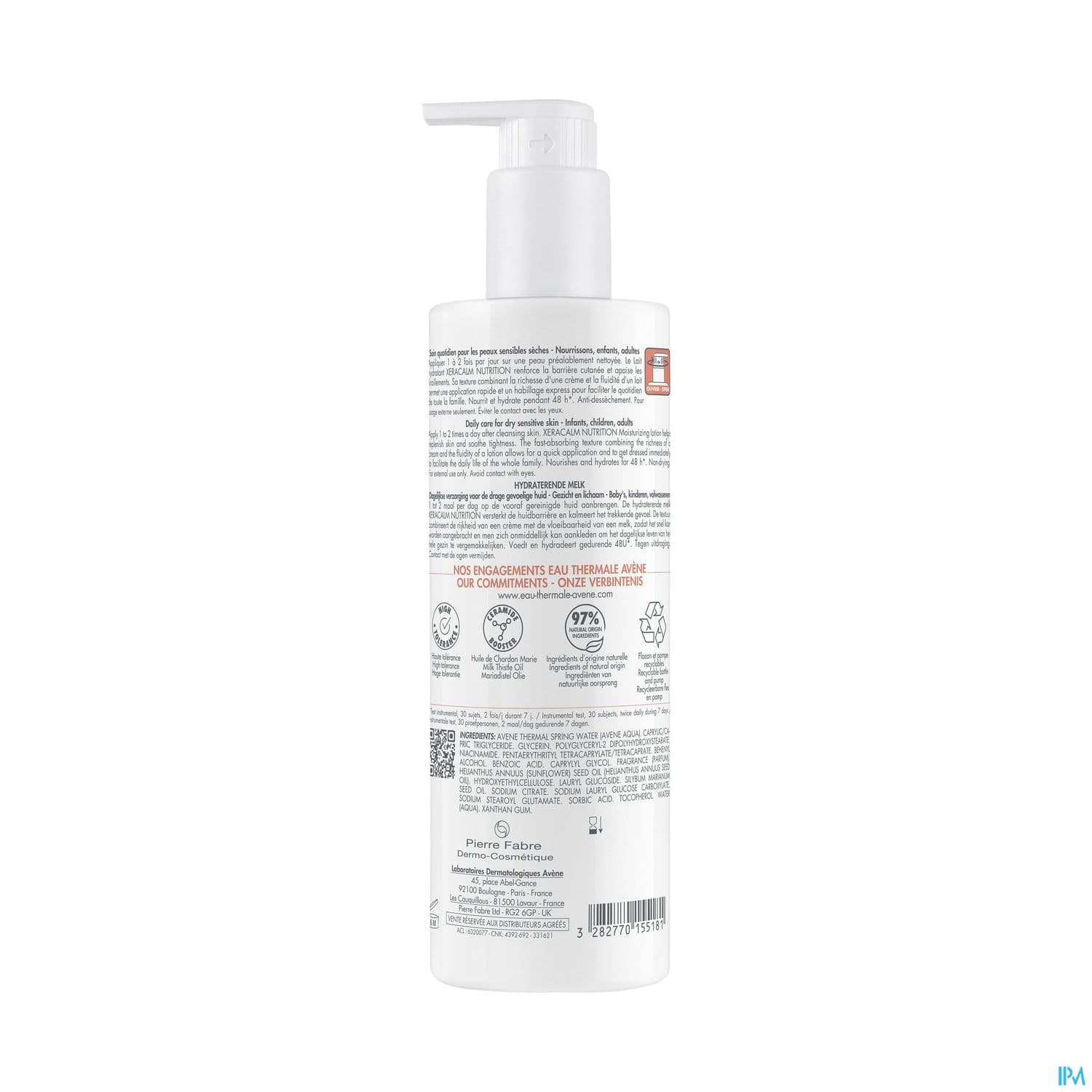AVENE XERACALM NUTRI LAIT 400ML