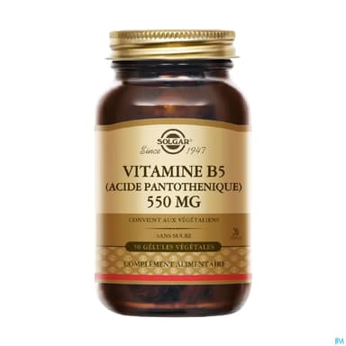 SOLGAR VIT B5 550MG GEL VEG50
