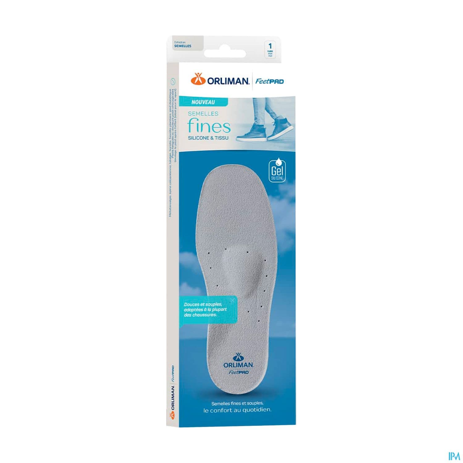 Orliman Feetpad Semelle Fines En Silicone Et Tissu P39/40