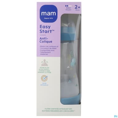 Mam Biberon Easy Start Anticolique 260ml Ocean Tetine Debit 2