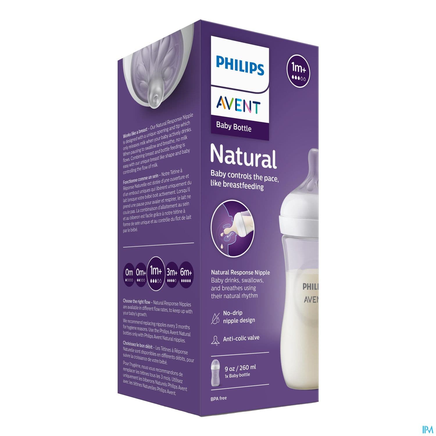 BIB AVENT NAT RESPONSE 260ML