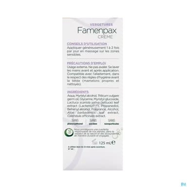 Famenpax Vergetures Creme 125ml