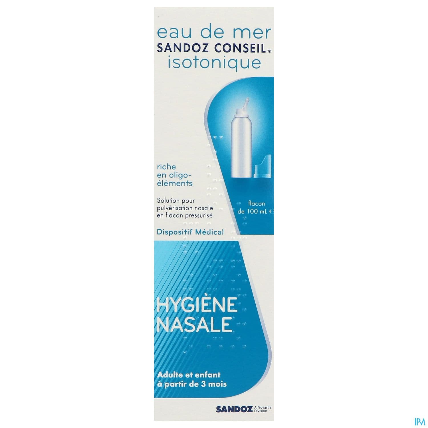 Eau Mer Isotonique Sandoz Conseil Spray 100ml