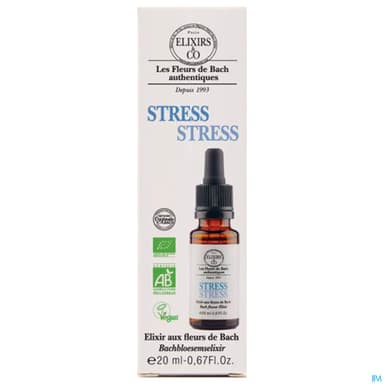 Elixirs Co Les Fleurs De Bach Stress Bio Gouttes 20ml