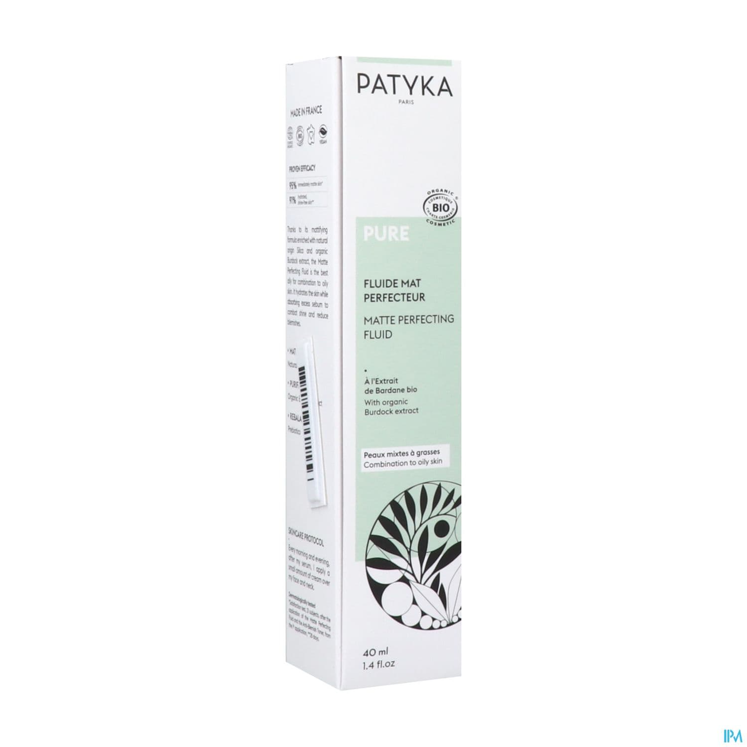 PATYKA PURE FLUID MAT PERFECT 40ML — Pharmacie Maarek