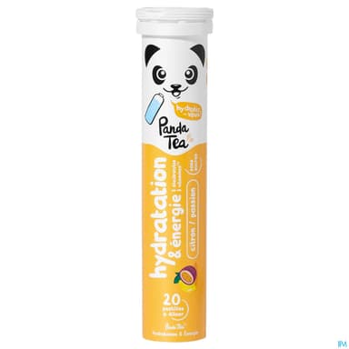 Panda Tea Hydratation Energie Pastille Effervescente Citron Passion 20