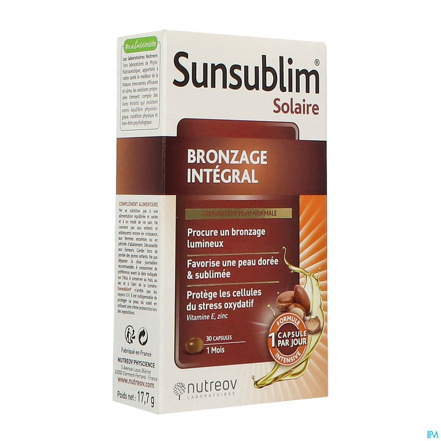 SUNSUBL BRONZ INTEGR CAPS30