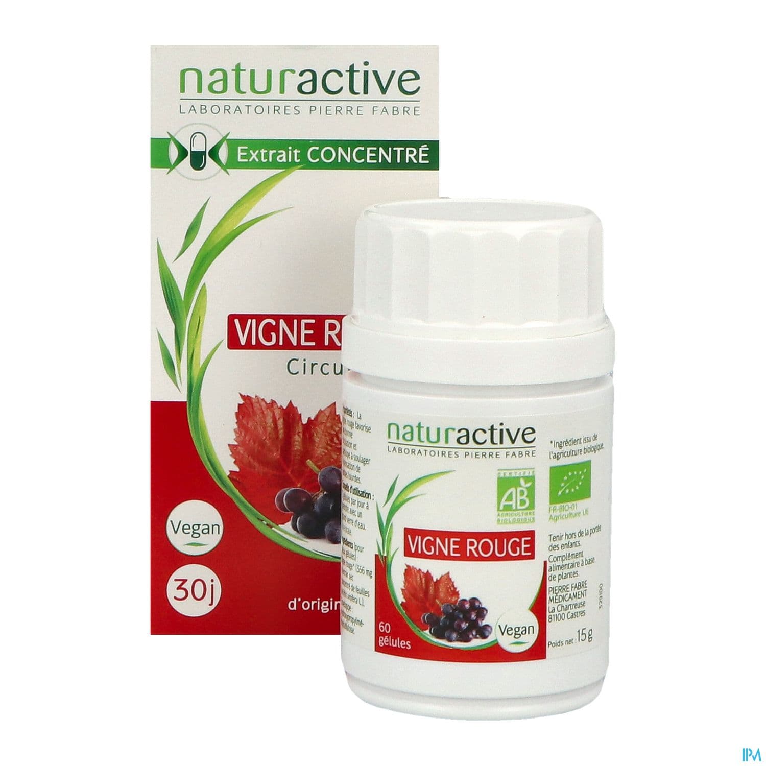 NATURACTIVE VIGNE RGE BIO GELUL 60