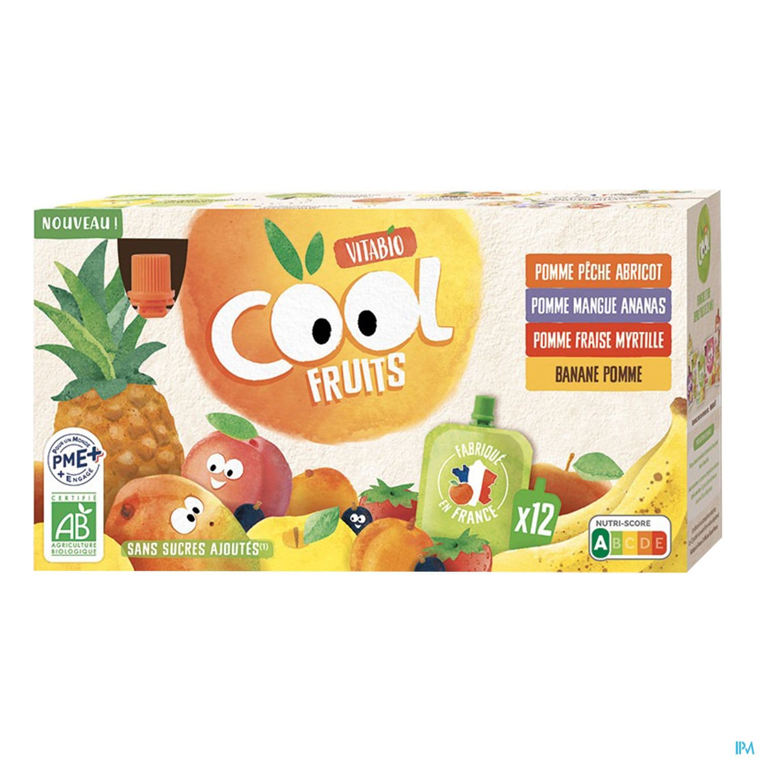 VITABIO COOL MULTIPARFUM 12X90G — Pharmacie de la Rocade - Annecy