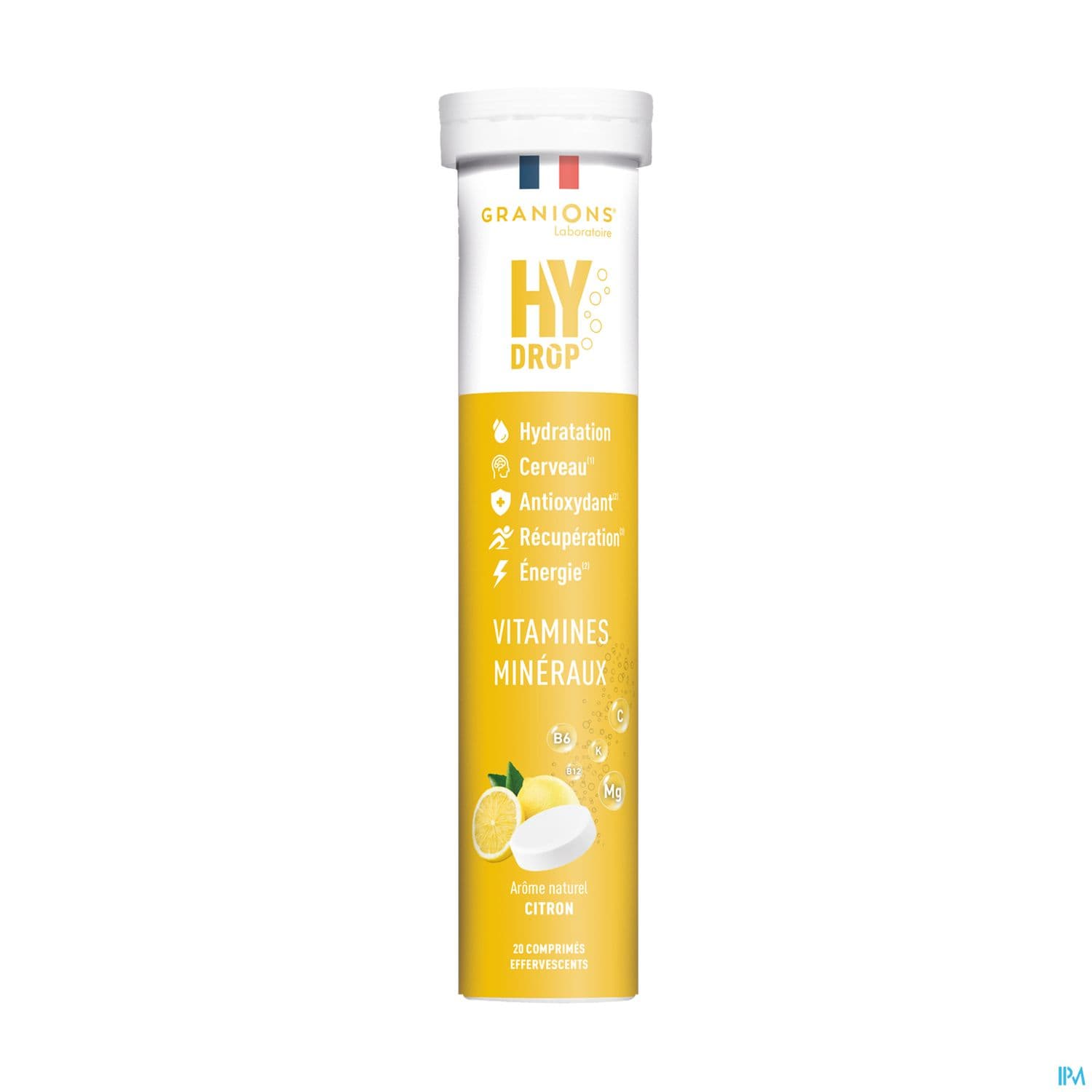 Granions Hydrop Pastille Hydratation Citron Comprime Effervescent 20