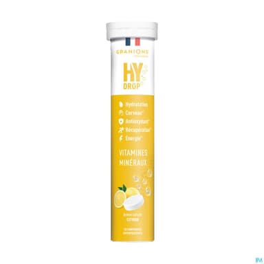 Granions Hydrop Pastille Hydratation Citron Comprime Effervescent 20