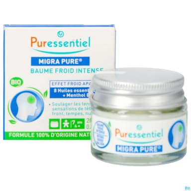 Puressentiel Baume Froid Intense Migra Pure Aux 8he Bio 20ml