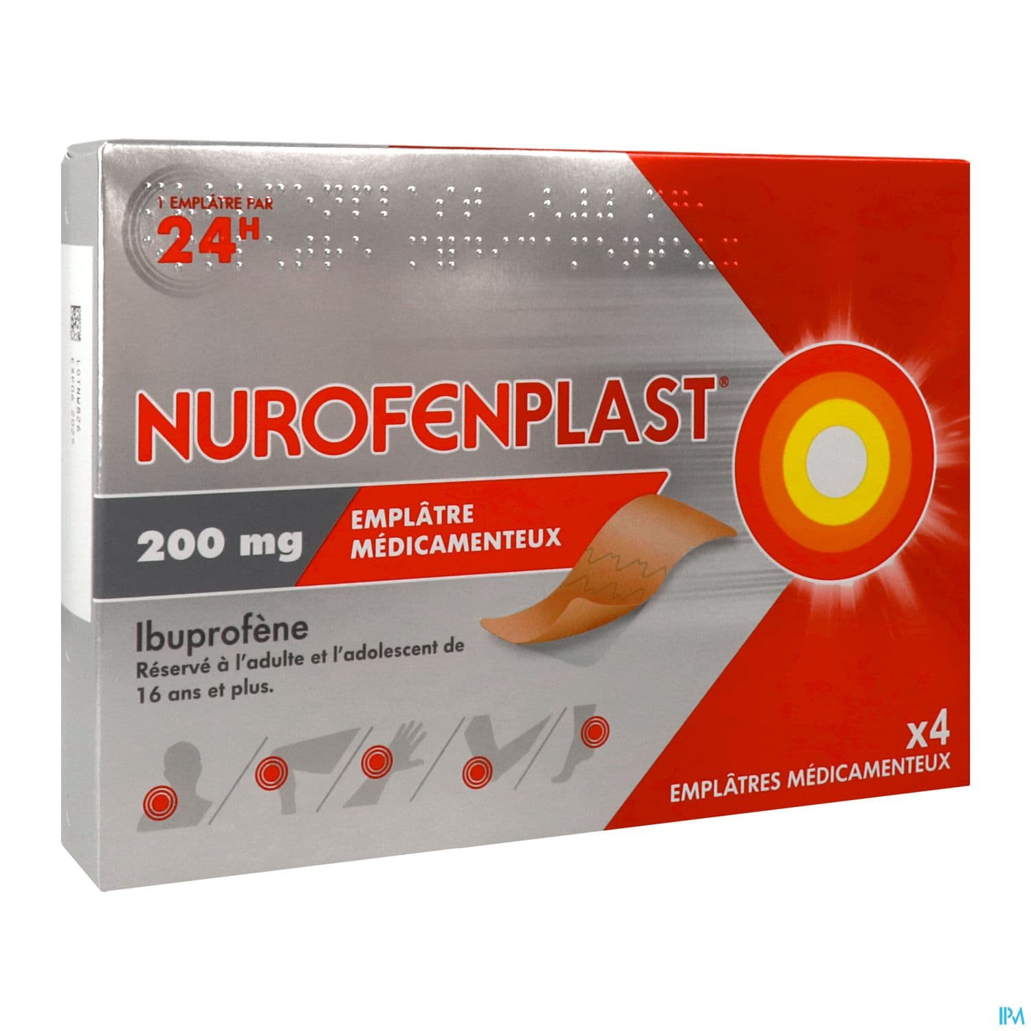 NUROFENPLAST 200MG EMPLATRE 4