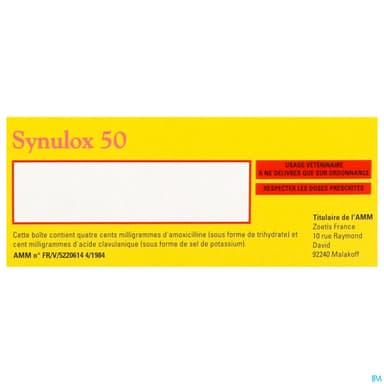 Synulox 50mg Comprime Appetent 10