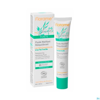 Florame Purete Fluide Matifiant Reequilibrant Bio 40ml