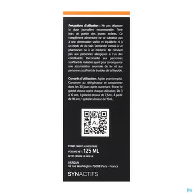 Synactifs Kidactifs Multivitamines Solution Buvable 125ml