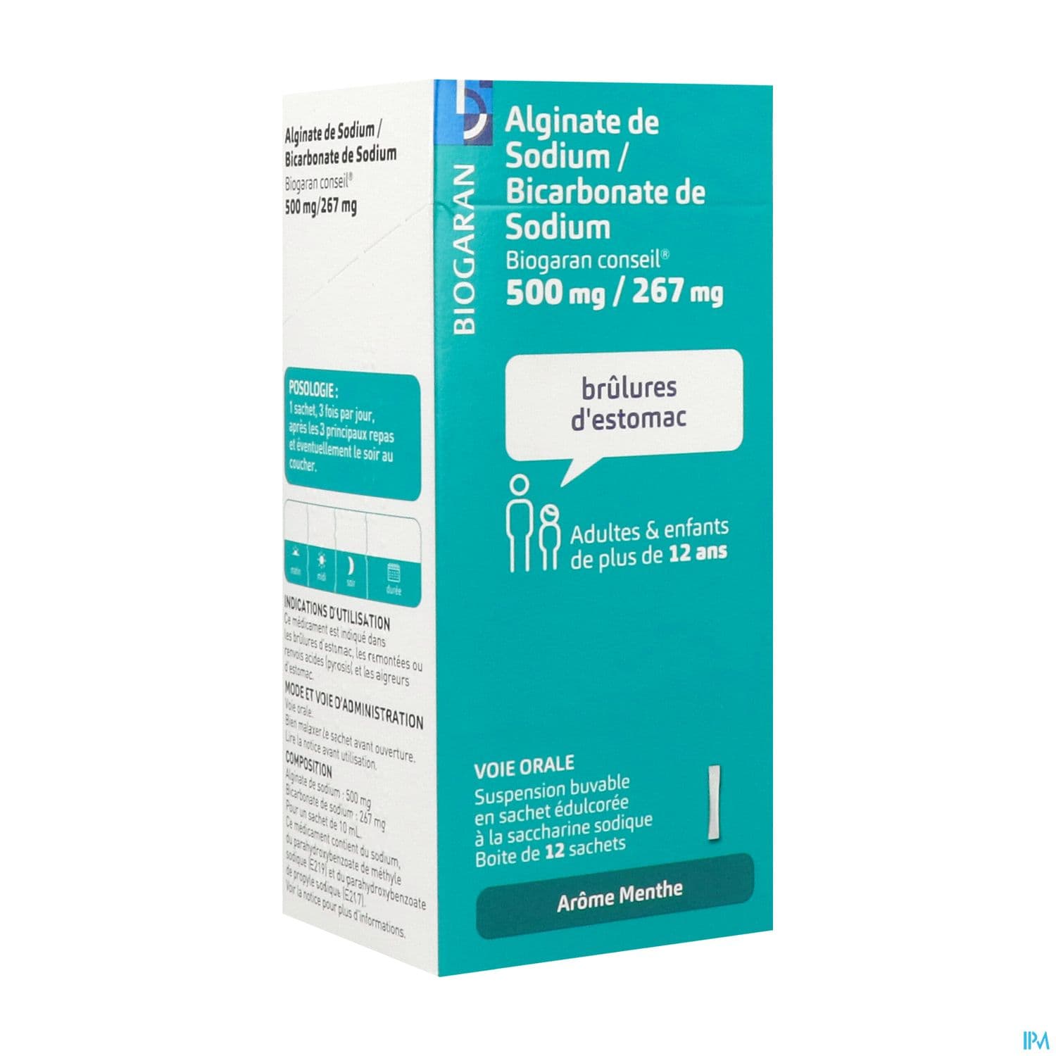 Alginate De Sodium Bicarbonate De Sodium Biogaran Conseil Suspension Buvable 10ml Sachet 12